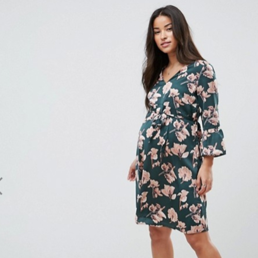 ASOS SOLD OUT Mamalicious Bloom Printed Woven Dres